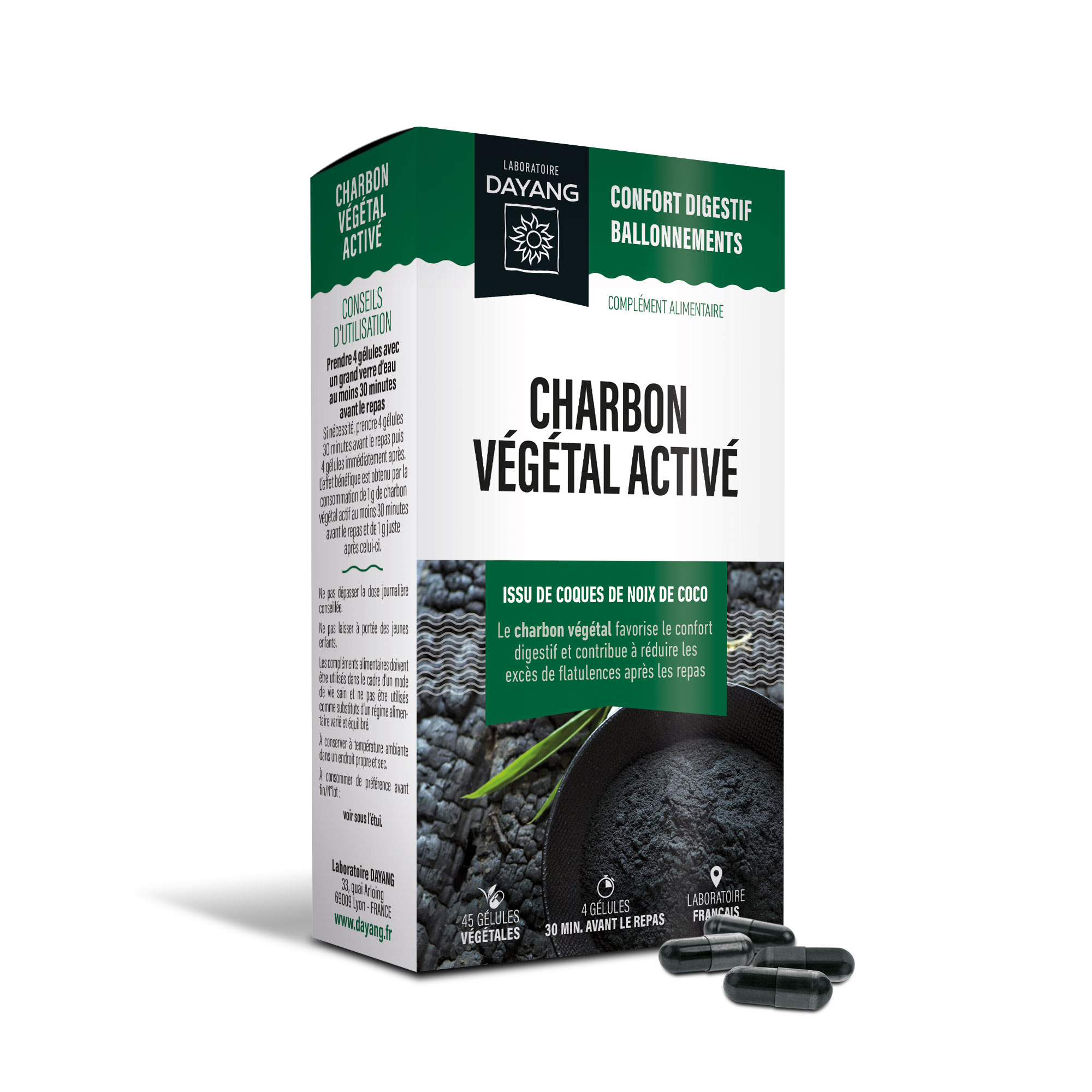 Charbon végétal activé