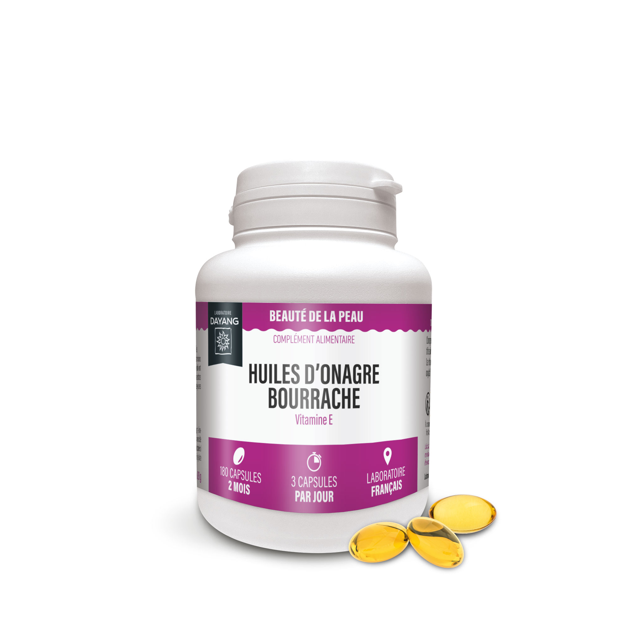 Huiles d'onagre bourrache