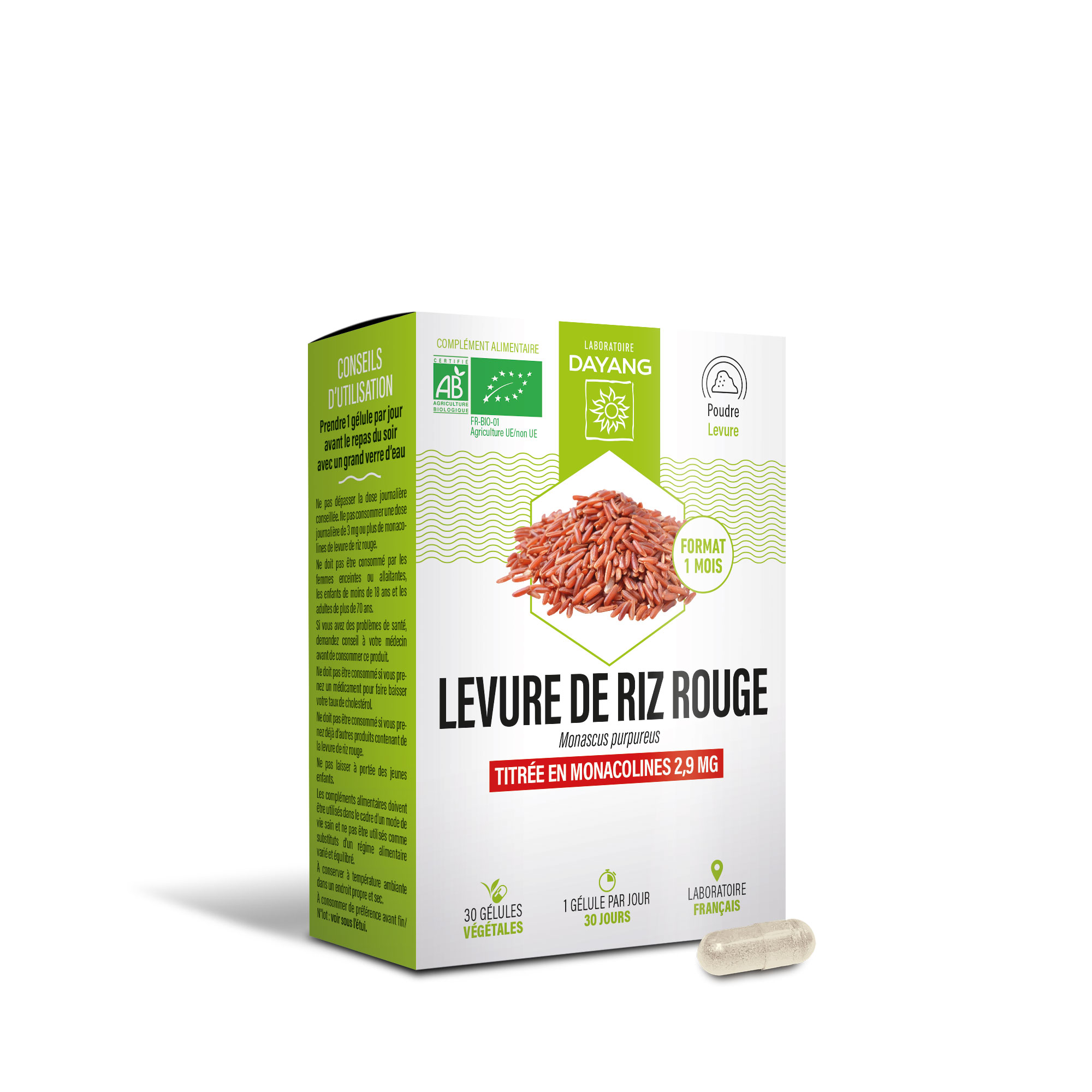 Levure de riz rouge BIO