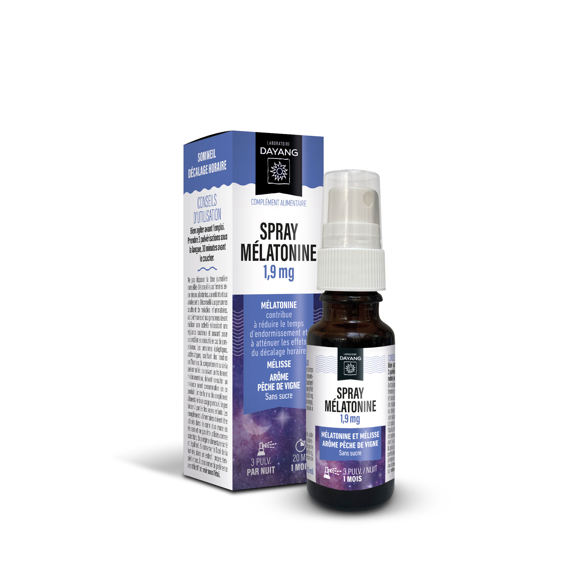 Spray mélatonine 1,9 mg