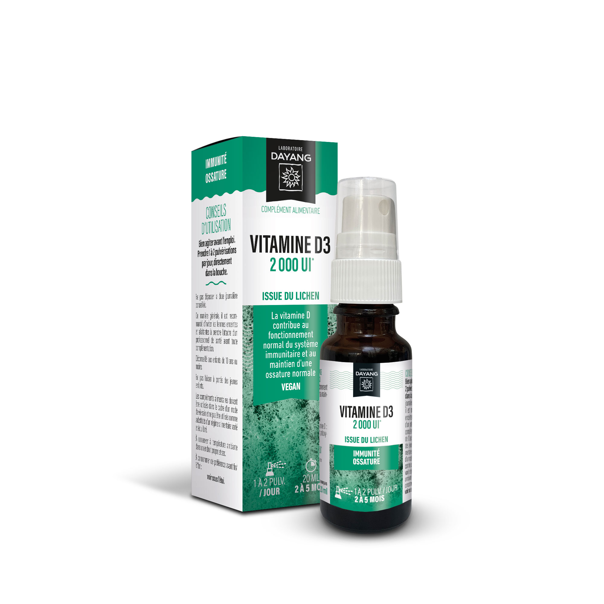 Vitamine D3 2000 UI Lichen